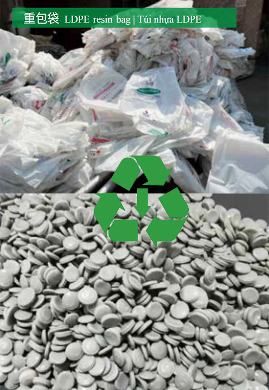 Sản xuất hạt nhựa từ túi nhựa LDPE