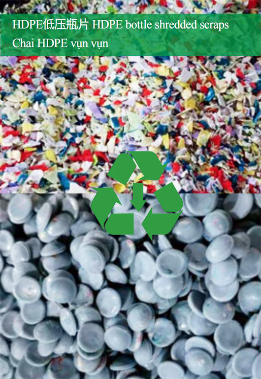 Sản xuất hạt nhựa từ chai HDPE vụn vụn